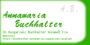 annamaria buchhalter business card